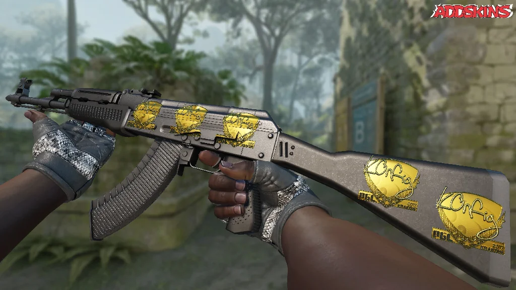 Sticker | k0nfig (Gold) | Krakow 2017 inspecting
