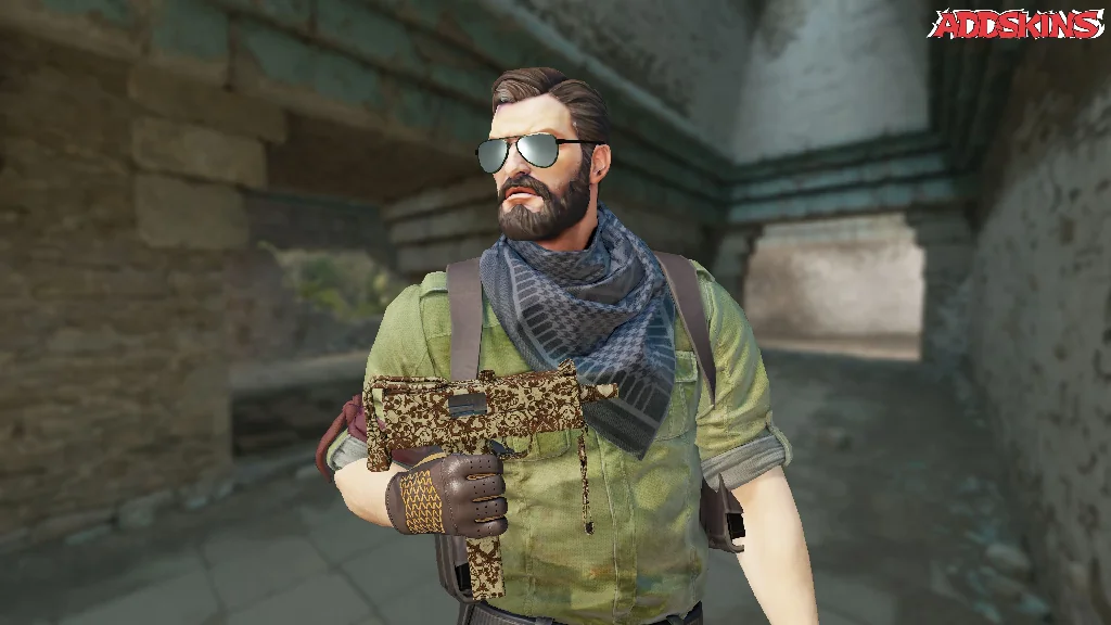 MAC-10 | Sienna Damask pose-1