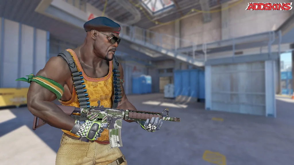 M4A4 | Jungle Tiger pose-3