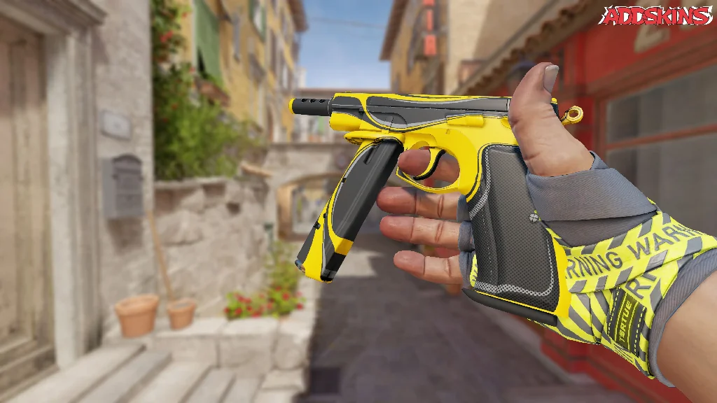 CZ75-Auto | Yellow Jacket inspecting