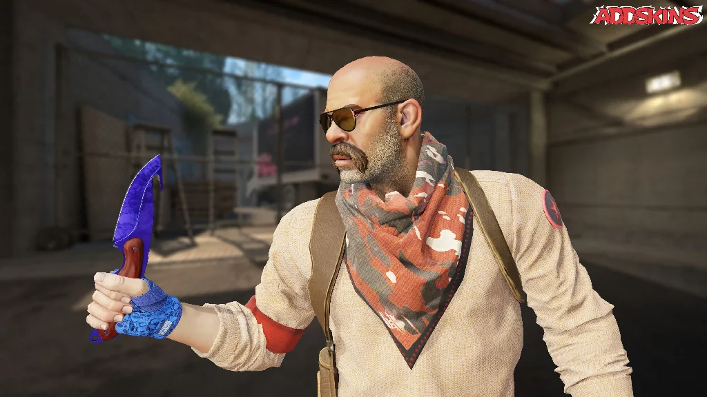 ★ Gut Knife | Doppler Sapphire pose-2