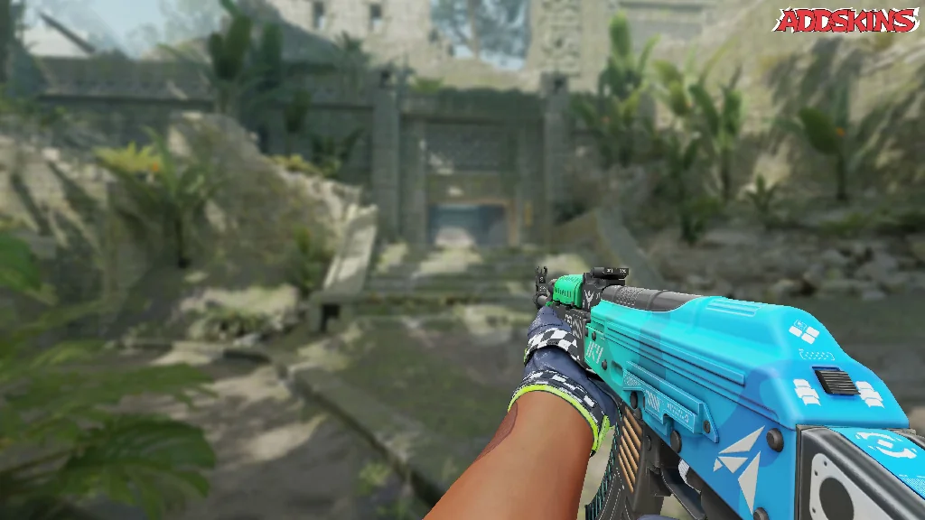 AK-47 | Ice Coaled holding