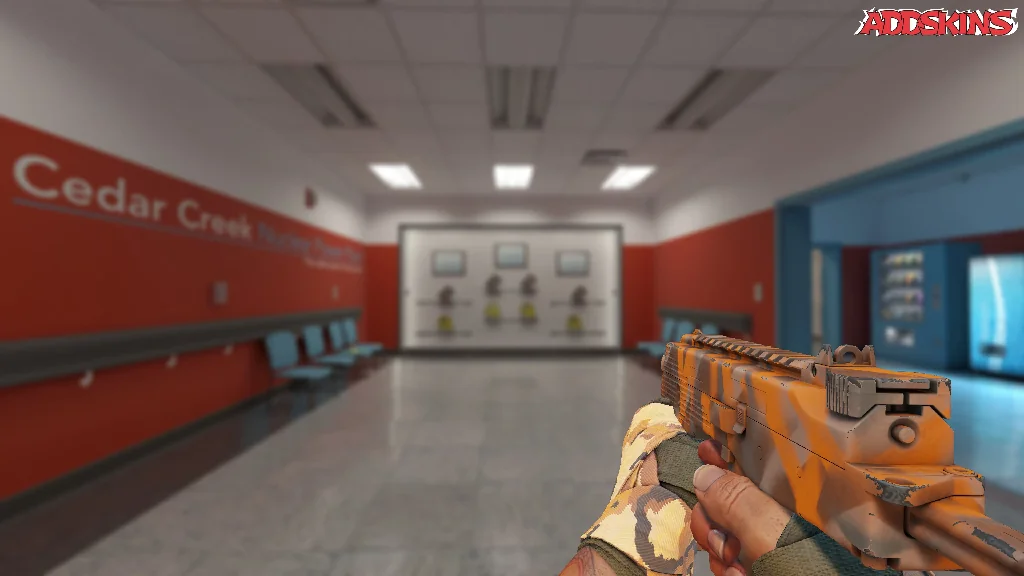 MP9 | Orange Peel holding