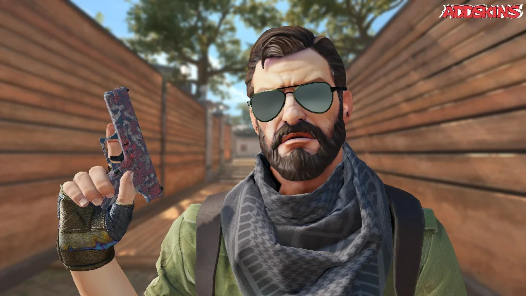 Glock-18 | Teal Graf pose-2