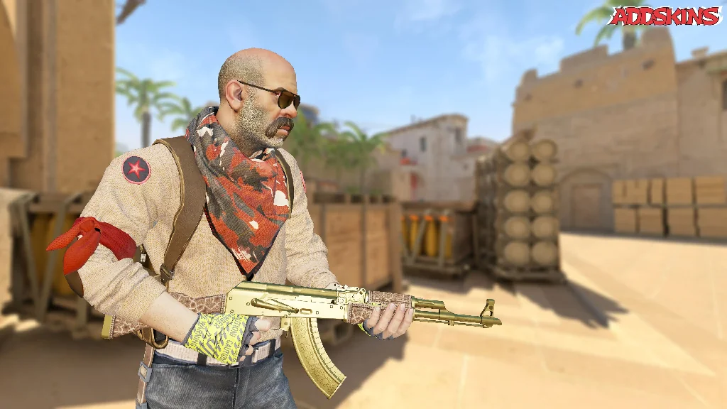 AK-47 | Gold Arabesque pose-3