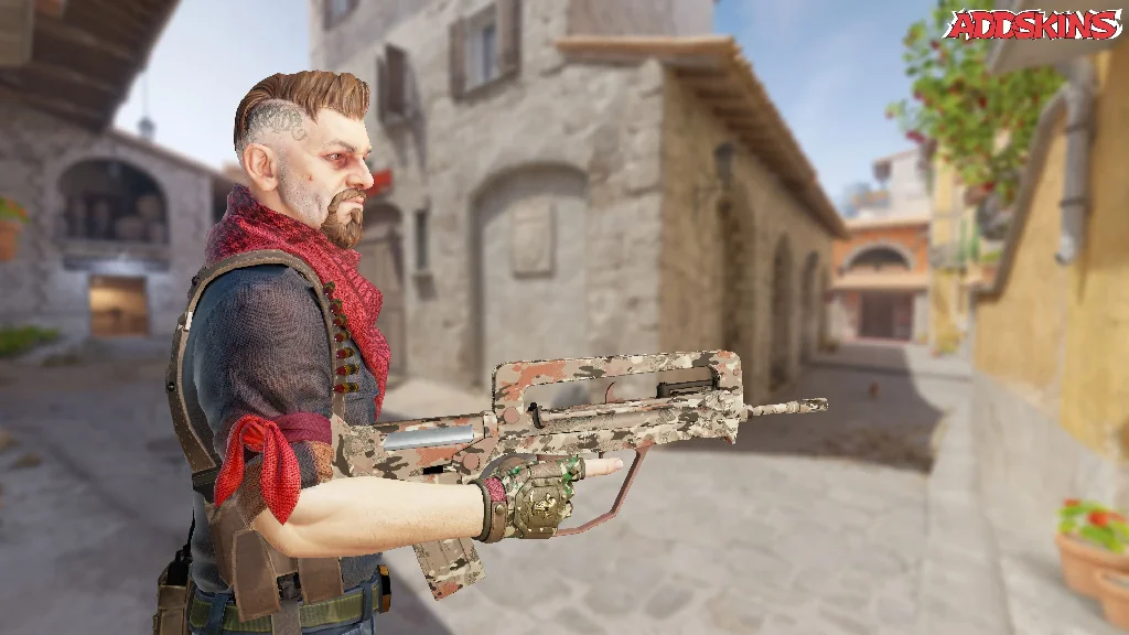 FAMAS | CaliCamo pose-3