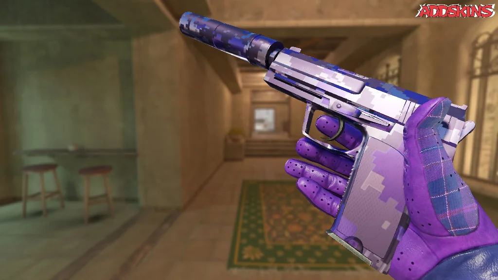 USP-S | Purple DDPAT inspecting