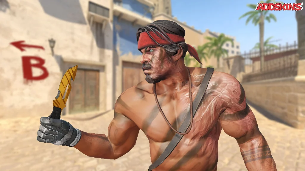 ★ Survival Knife | Tiger Tooth pose-2