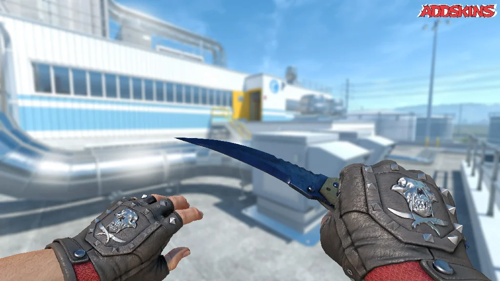 ★ Flip Knife | Blue Steel holding