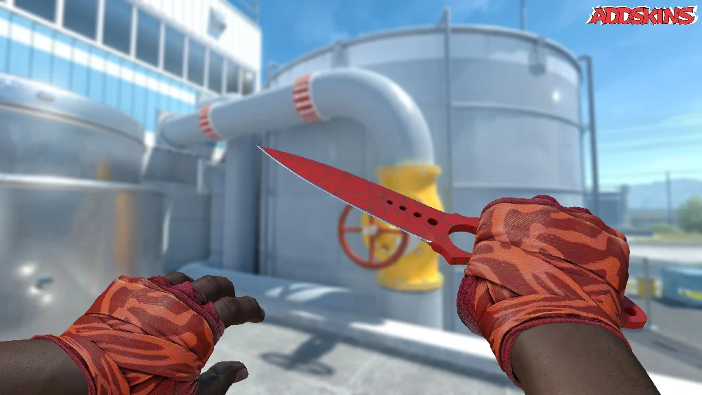 ★ Skeleton Knife | Crimson Web holding