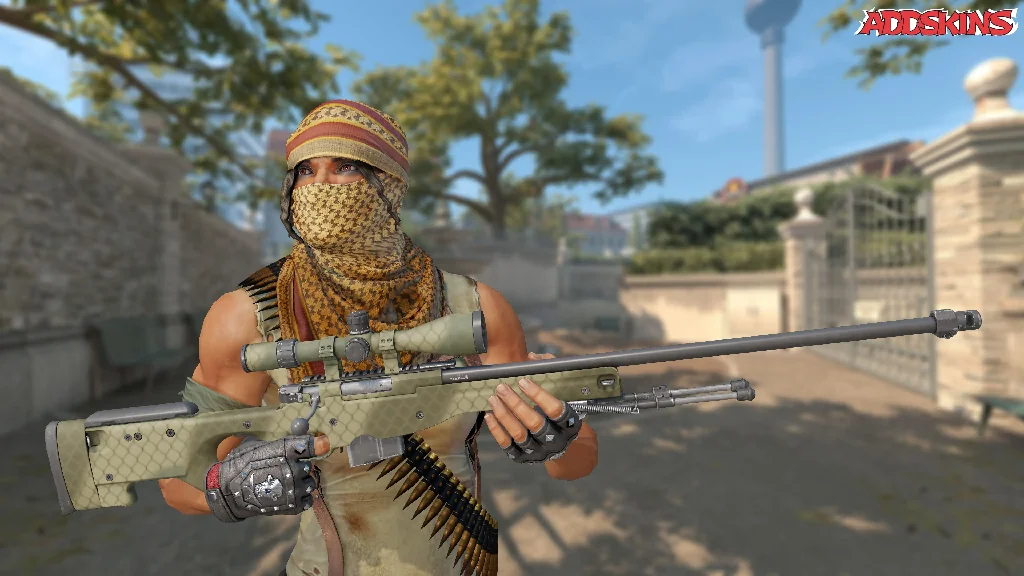 AWP | Safari Mesh pose-1