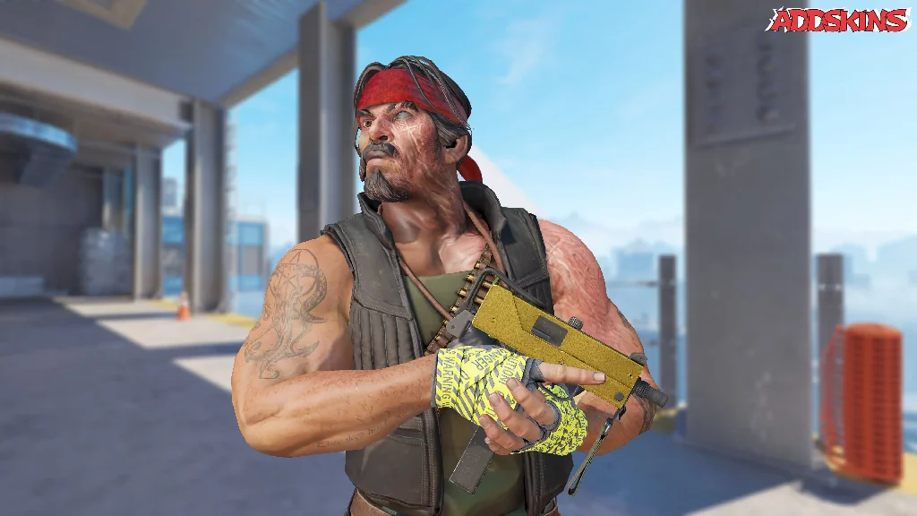 MAC-10 | Gold Brick pose-2