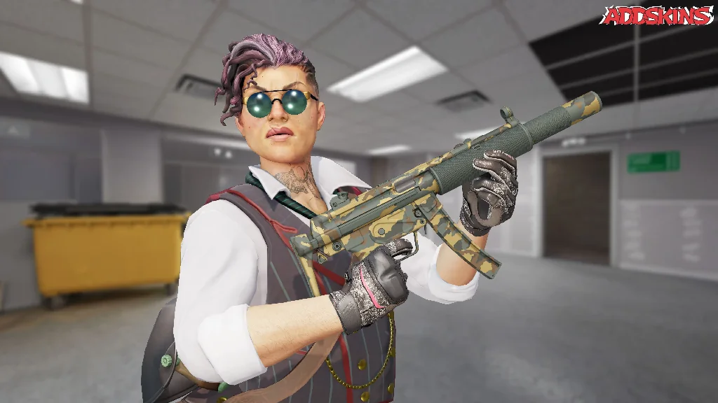 MP5-SD | Gold Leaf pose-2