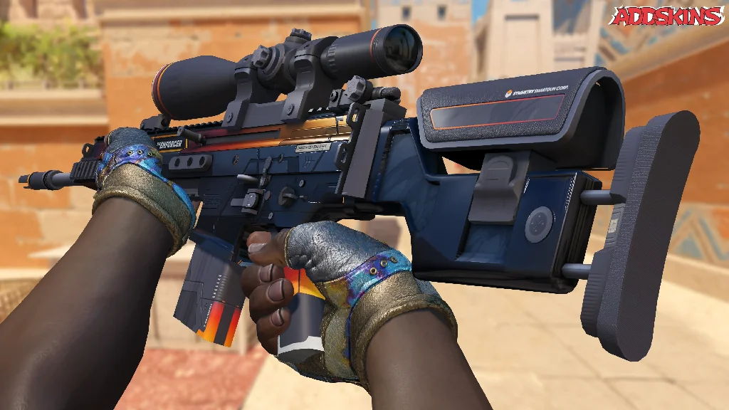 SCAR-20 | Enforcer inspecting