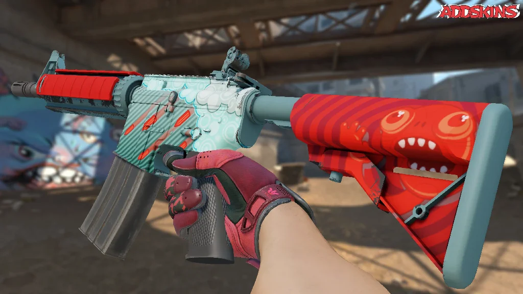 M4A4 | Bullet Rain inspecting