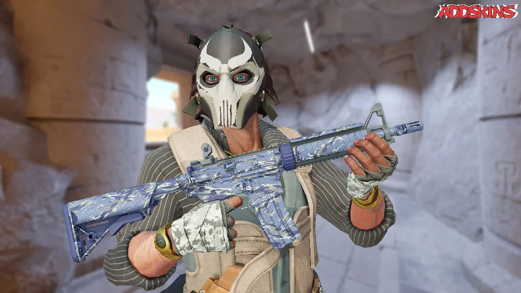 M4A4 | Naval Shred Camo pose-1