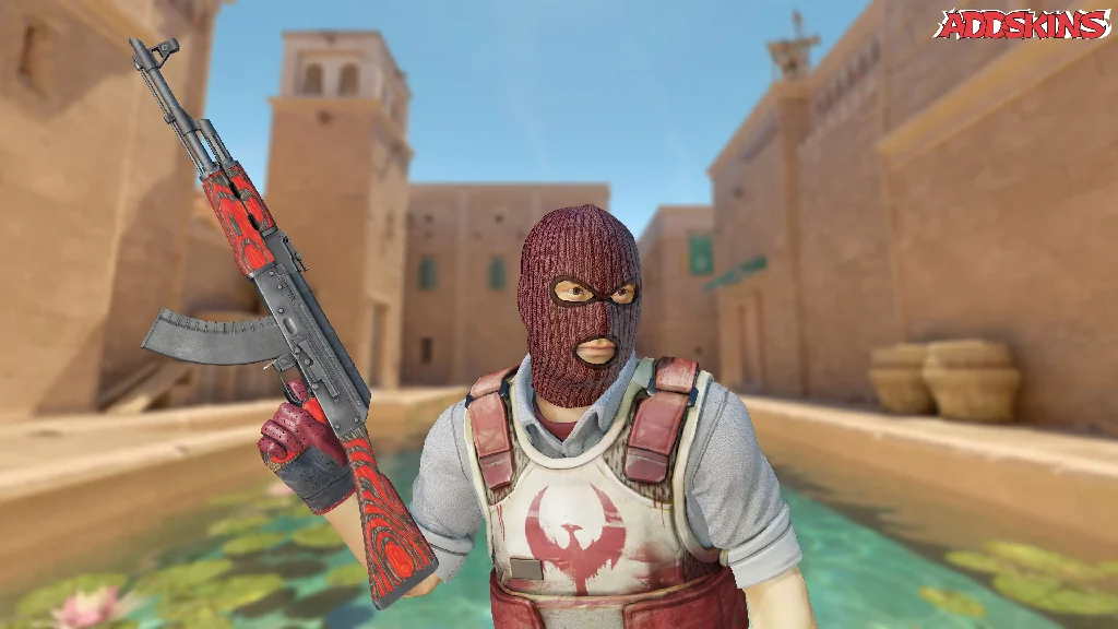 AK-47 | Red Laminate pose-2