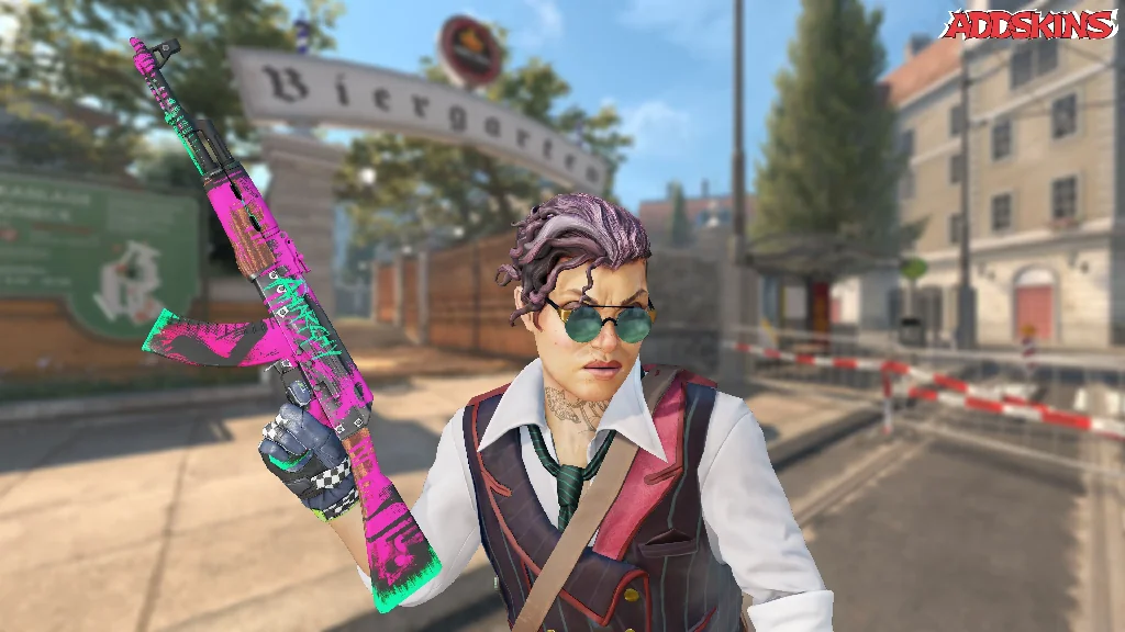 AK-47 | Neon Revolution pose-2