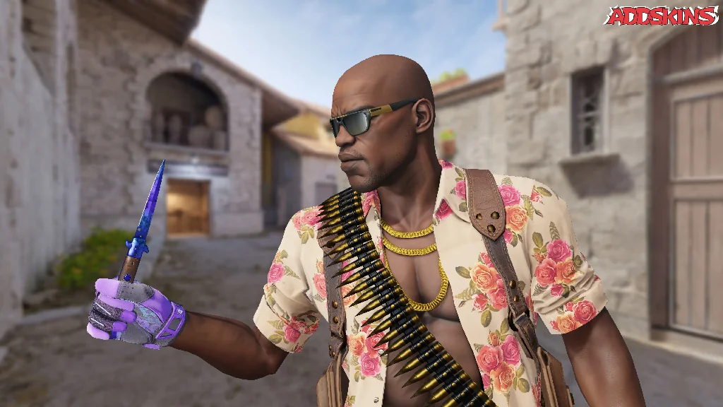 ★ Stiletto Knife | Doppler Sapphire pose-2