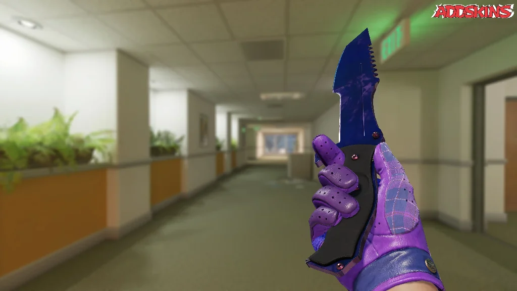 ★ Huntsman Knife | Doppler Black Pearl inspecting