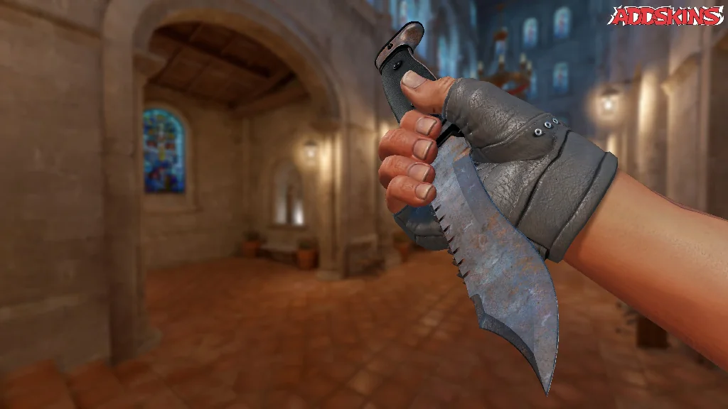 ★ Bowie Knife | Rust Coat inspecting