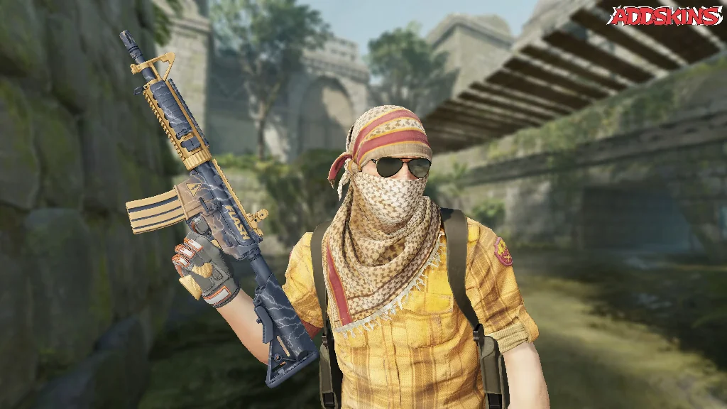 M4A4 | Sheet Lightning pose-2
