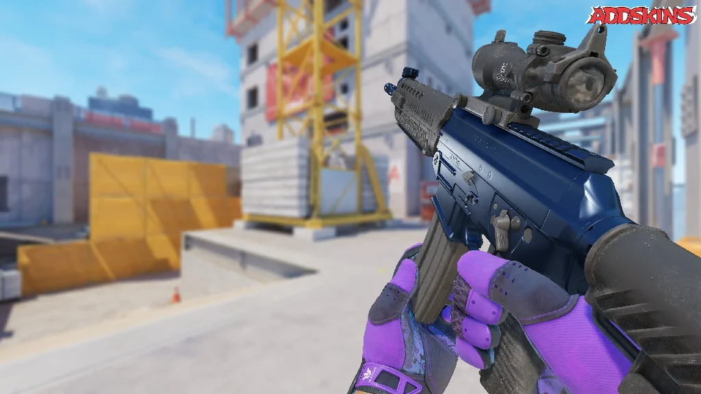SG 553 | Anodized Navy reloading