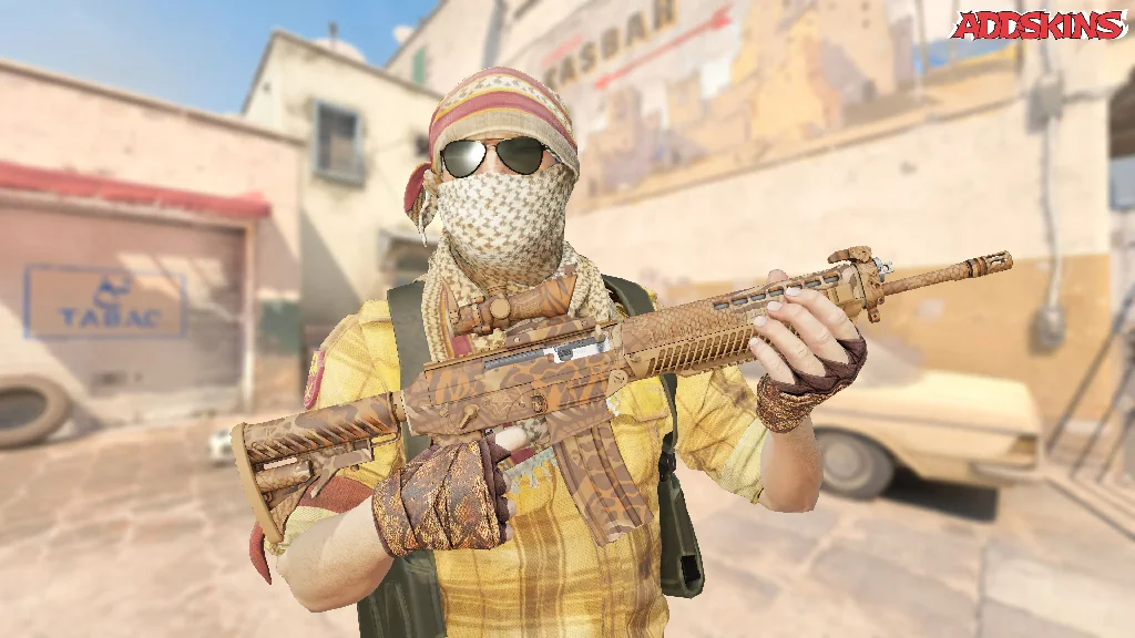 SG 553 | Safari Print pose-1