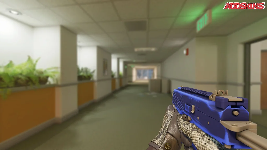 MP9 | Buff Blue holding