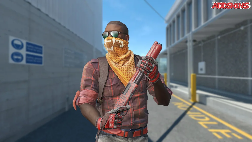 Sawed-Off | Crimson Batik pose-2