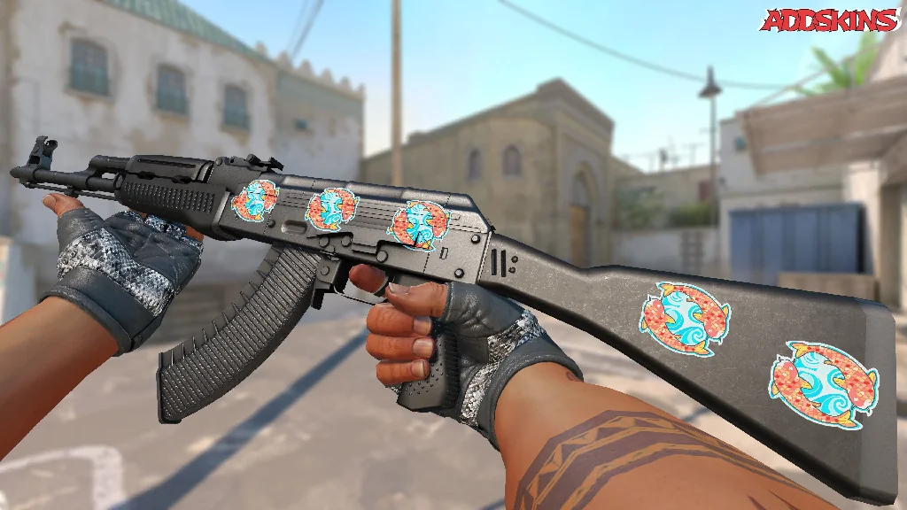 Sticker | Twin Koi inspecting
