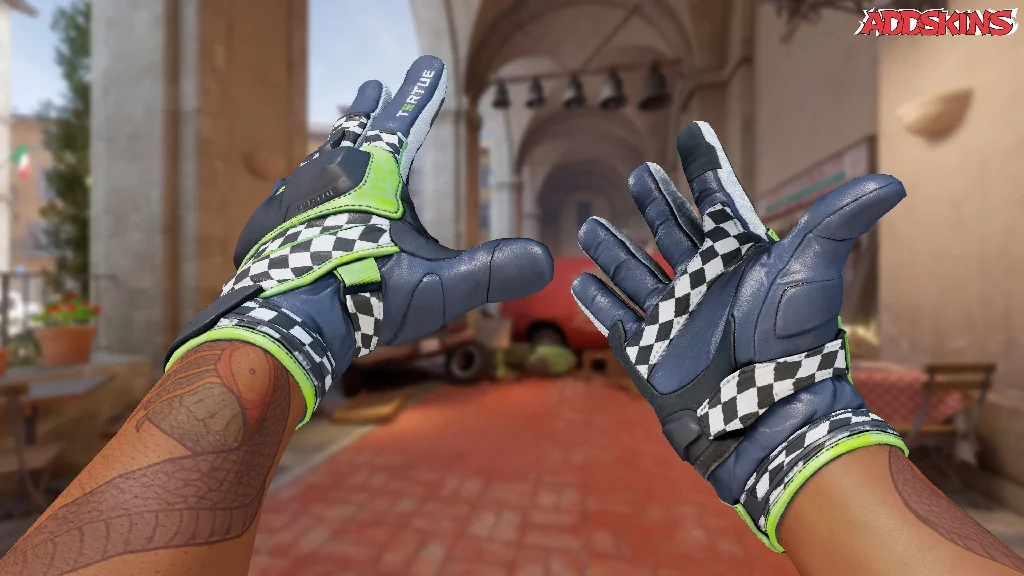 ★ Moto Gloves | Finish Line inspecting