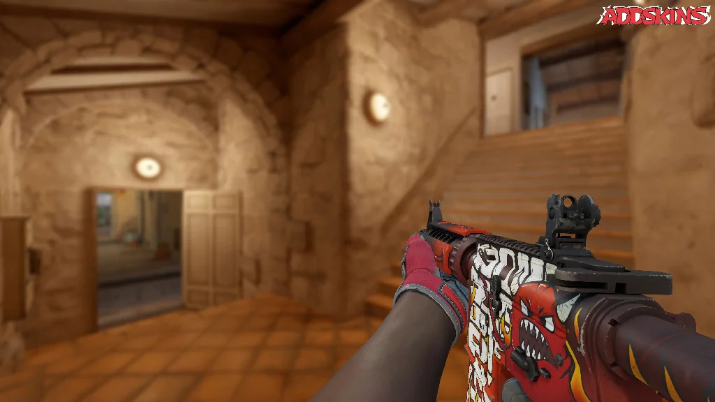M4A4 | Hellfire holding