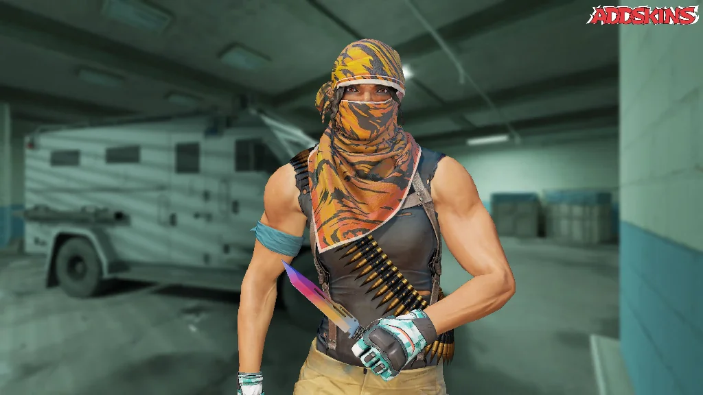 ★ Paracord Knife | Fade pose-1