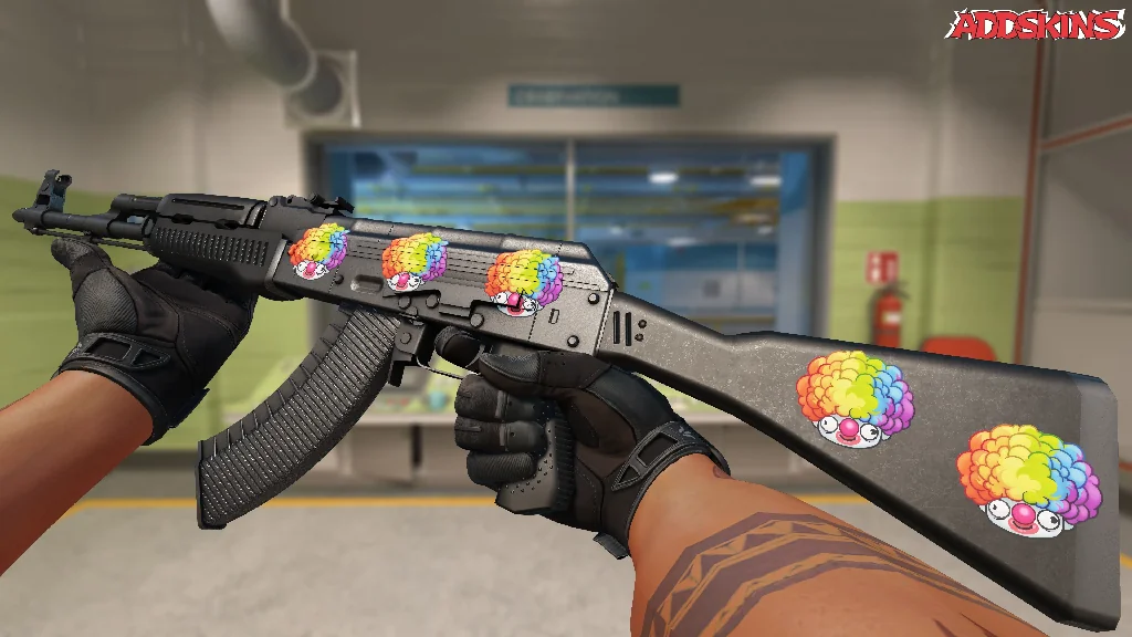 Sticker | Clown Wig inspecting