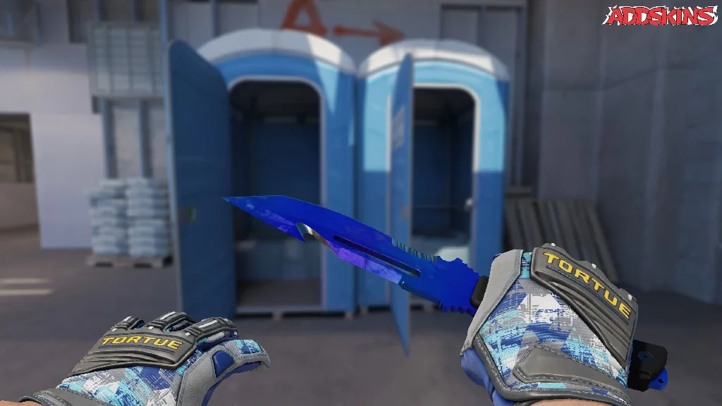 ★ Survival Knife | Doppler Sapphire holding