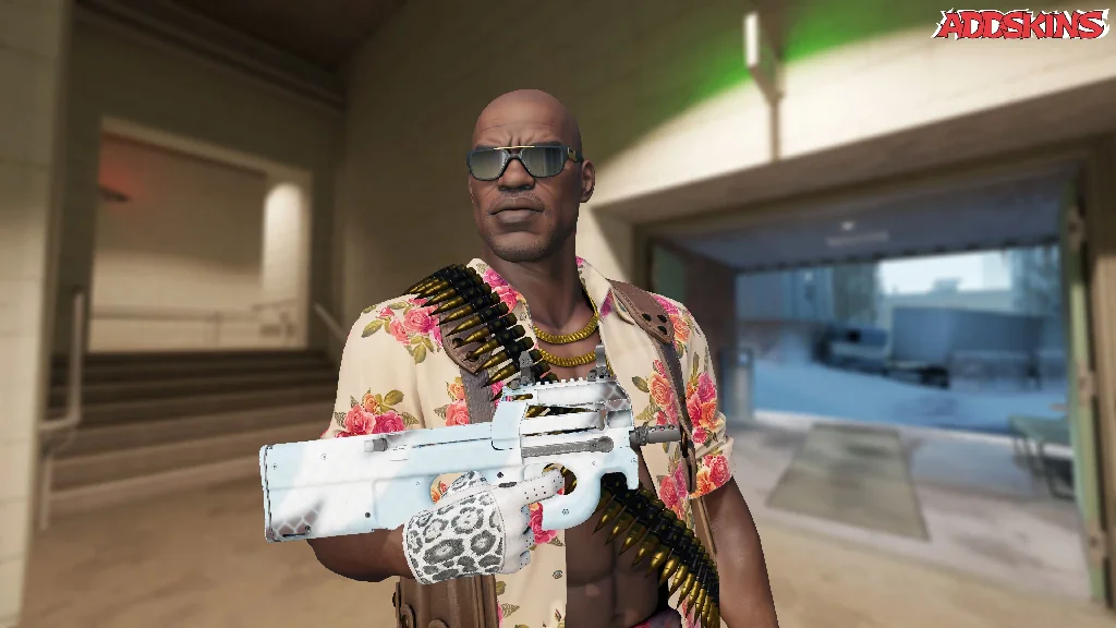 P90 | Glacier Mesh pose-1