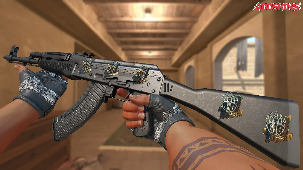 Sticker | BIG (Gold) | Boston 2018 inspecting