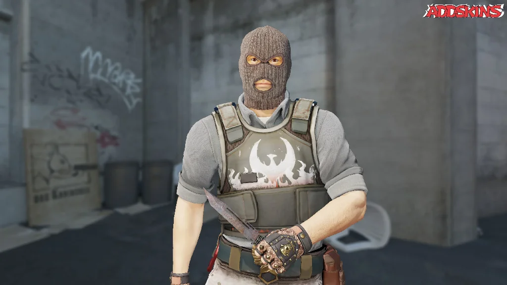 ★ Paracord Knife | Rust Coat pose-1