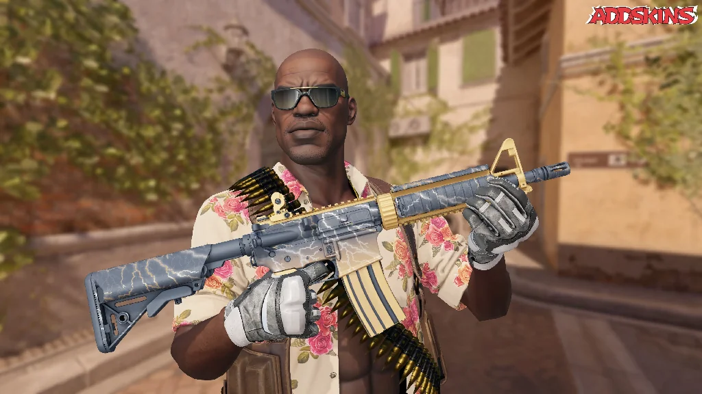 M4A4 | Sheet Lightning pose-1