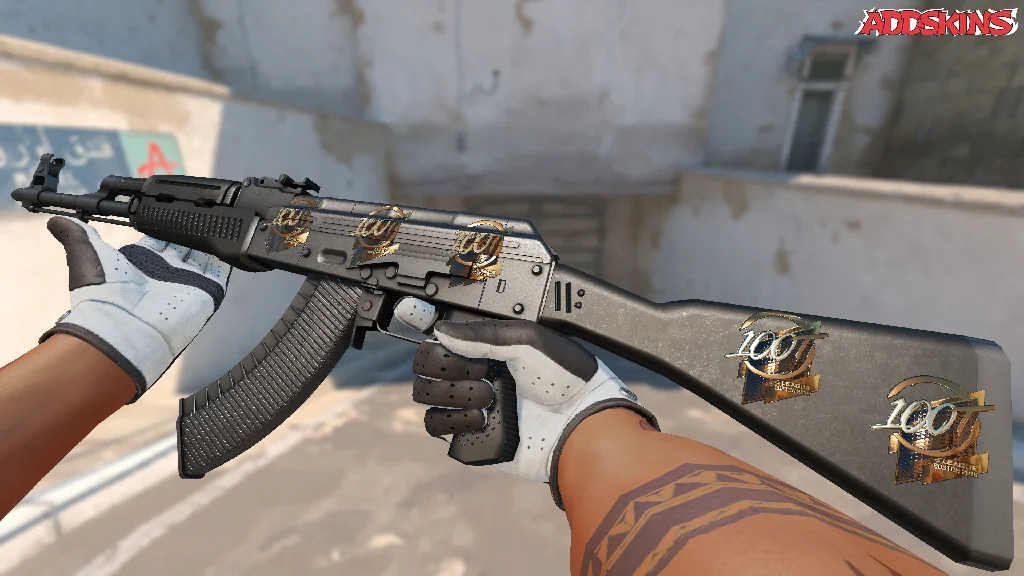 Sticker | 100 Thieves (Gold) | Boston 2018 inspecting