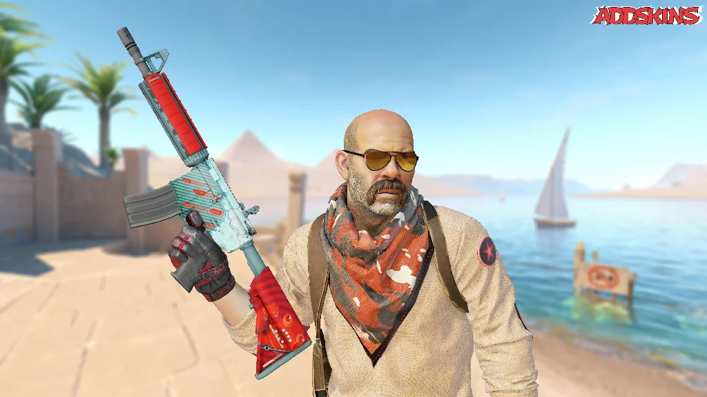 M4A4 | Bullet Rain pose-2