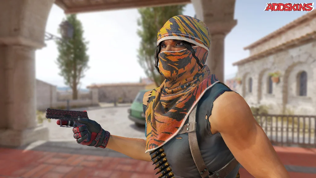 P250 | Crimson Kimono pose-3