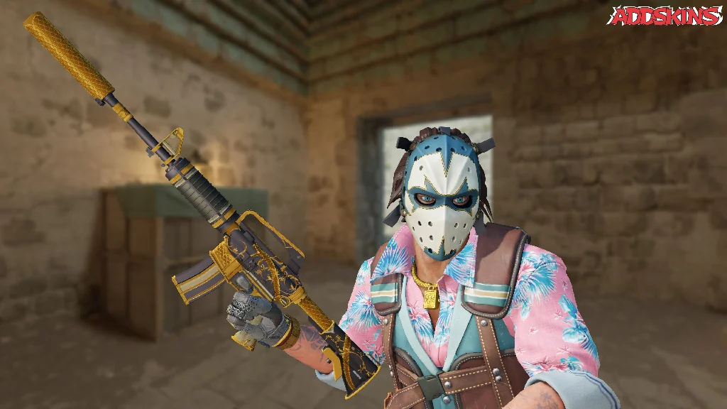 M4A1-S | Golden Coil pose-2