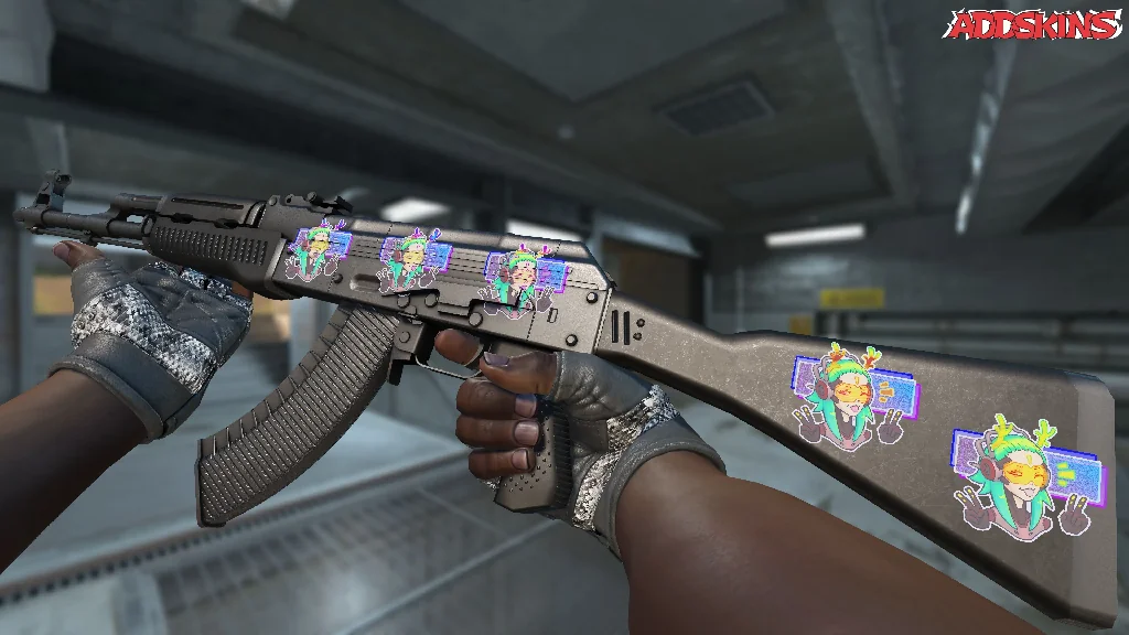Sticker | V For Victory (Holo) inspecting
