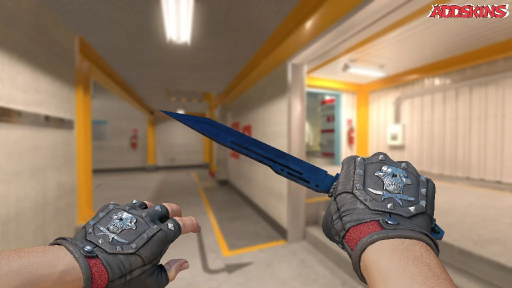 ★ Paracord Knife | Blue Steel holding