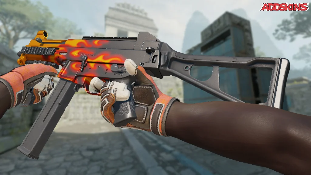 UMP-45 | Blaze inspecting