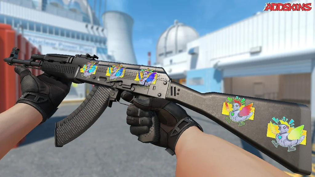 Sticker | Cyber Chicken (Holo) inspecting