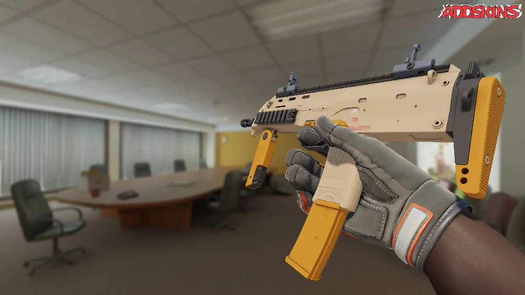 MP7 | Short Ochre inspecting