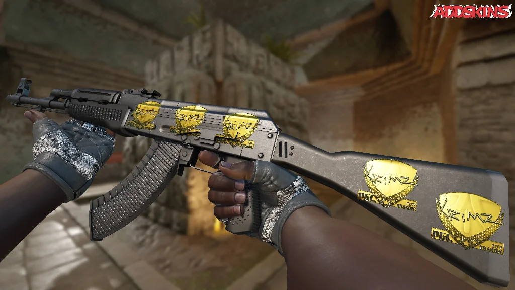 Sticker | KRIMZ (Gold) | Krakow 2017 inspecting